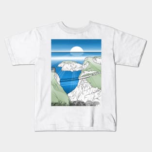 Carrick-a-Rede Rope Bridge Kids T-Shirt